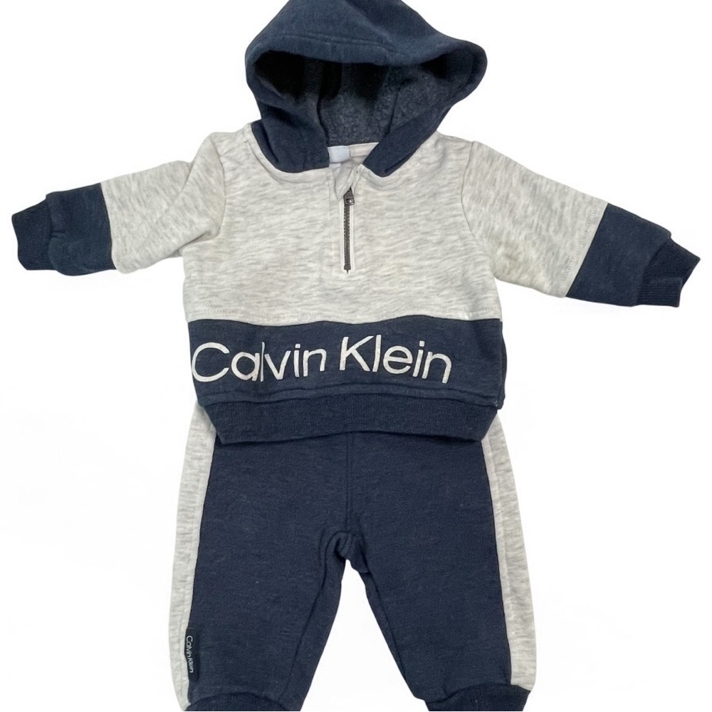 Calvin Klein Navy and Gray Baby Set - Picture 3 of 12